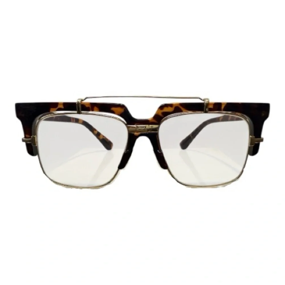 ✨ Tortoise & Gold Oversized Square Glasses  - Prescription Ready